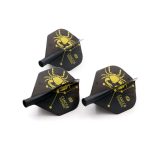 Fluturas darts Cuesoul TERO AK4, negru, model cu rac, forma standard