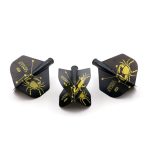 Fluturas darts Cuesoul TERO AK4, negru, model cu rac, forma standard