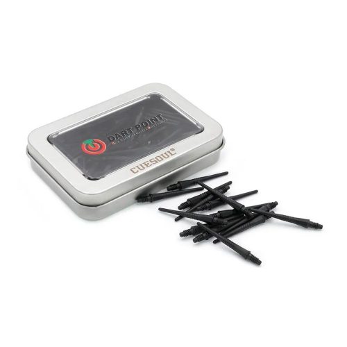 Varf soft (plastic) pentru darts Cuesoul Oto, filet M5, negru, 29mm – set de 80 bucati