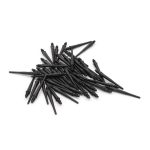 Varf soft (plastic) pentru darts Cuesoul Oto, filet M5, negru, 29mm – set de 80 bucati