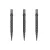 Varf metalic pentru darts Cuesoul Touch Point II V Cuts, gri metalizat, 29mm