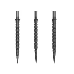Varf metalic pentru darts Cuesoul Touch Point II V Cuts, gri metalizat, 33mm