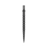 Varf metalic pentru darts Cuesoul Touch Point II V Cuts, gri metalizat, 37mm