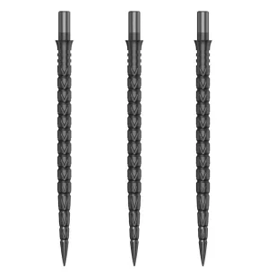 Varf metalic pentru darts Cuesoul Touch Point II V Cuts, gri metalizat, 45mm