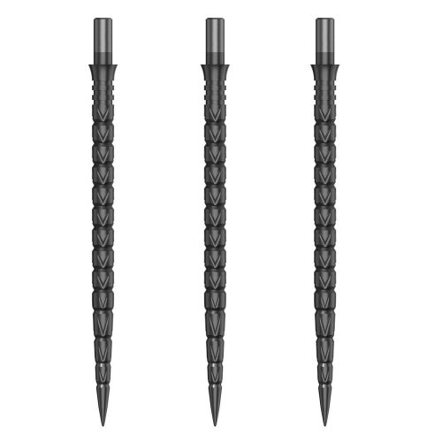 Varf metalic pentru darts Cuesoul Touch Point II V Cuts, gri metalizat, 45mm