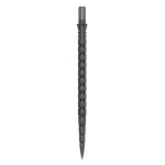 Varf metalic pentru darts Cuesoul Touch Point II V Cuts, gri metalizat, 45mm