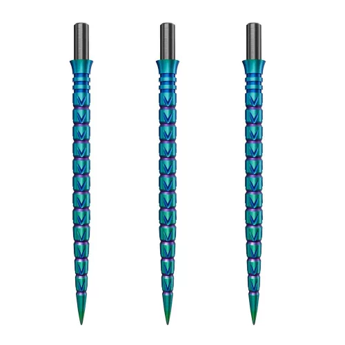 Varf metalic pentru darts Cuesoul Touch Point II V Cuts, colorat, 41mm