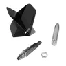   Fluturas si tija darts Cuesoul KOFF, negru, Big Standard, marimea 2, carbon
