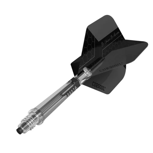 Fluturas si tija darts Cuesoul KOFF, negru, Big Wing, tija nr 5 carbon