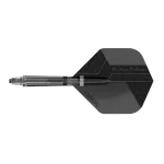 Fluturas si tija darts Cuesoul KOFF, negru, Big Wing, tija nr 5 carbon