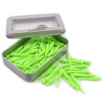 Varf darts soft plastic Cuesoul lime verde, 32 mm – set 100 buc