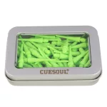 Varf darts soft plastic Cuesoul lime verde, 32 mm – set 100 buc