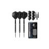 Set darts steel Designa Dark Thunder V2, 22g, 90% wolfram, negru