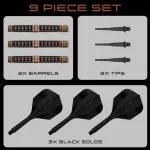 Set sageti darts soft Harrows Wolfram Trinity 18g, 97% wolfram