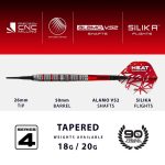 Set sageti darts soft harrows damon Heta Series 4, 18g, 90% wolfram