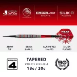 Set sageti darts soft Harrows damon heta Series 4, 20g, 90% wolfram