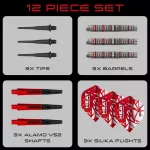 Set sageti darts soft Harrows damon heta Series 4, 20g, 90% wolfram