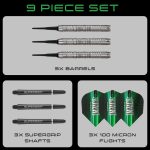 Set sageti darts soft harrows impact, 20g, 90% wolfram