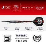 Set sageti darts soft harrows ryan Searle Series 3,18g, 90% wolfram