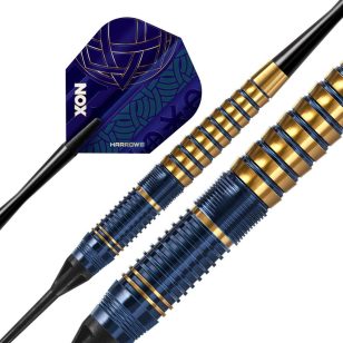 Set sageti darts soft Harrows Nox, 18g, brass
