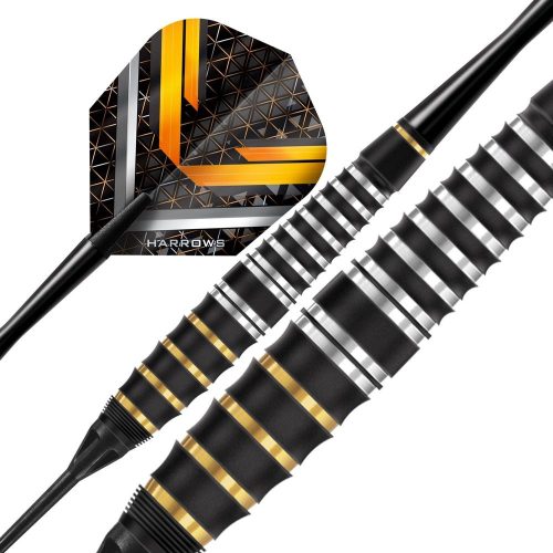Set sageti darts soft Harrows Vulcan, 18g, brass