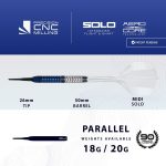 Set sageti darts soft Harrows geo Parralel. 18g, 90% wolfram