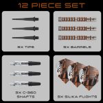 Set sageti darts soft Harrows Luke Woodhouse Series 3, 18, 90% wolfram