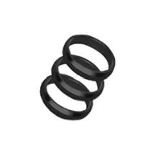 Inel metalic Dart Harrows pentru tija plastic Supergrip in culoare neagra 3buc. / pachet