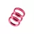 Inel metalic Dart Harrows pentru tija plastic Supergrip in culoare pink 3buc. / pachet