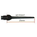 Varf darts Harrows soft 2BA, Keypoint 30 buc, negru  25mm