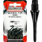 Varf darts Harrows soft 2BA, Micro 30 buc, negru  18mm