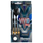Set darts Harrows steel, Vivid R Negru, 21g, brass