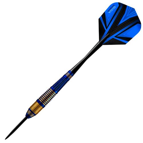 Set darts Harrows steel, Vivid R albastru, 23g, brass