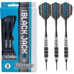 Set darts Harrows soft, Black Jack K, 16g, brass