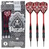 Set darts Harrows soft, Pirate, 16g, brass, rosu