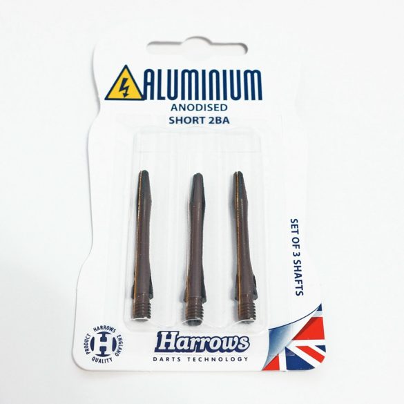 Tija darts Harrows Anodised aluminium Negru, scurt