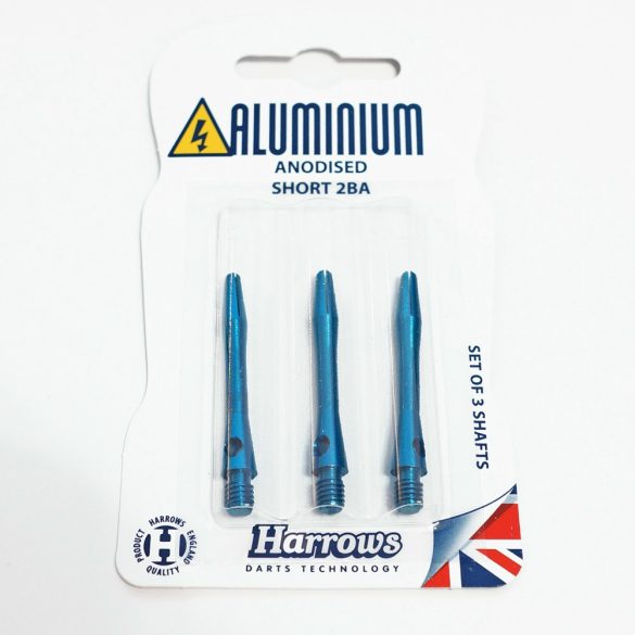 Tija darts Harrows Anodised aluminium albastru, scurt