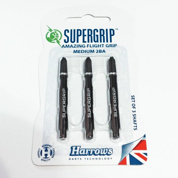 Tija darts Harrows Supergrip Negru/argintiu, lung