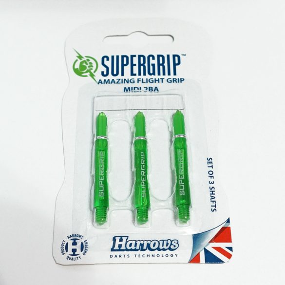 Tija darts Harrows Supergrip verde, mediu