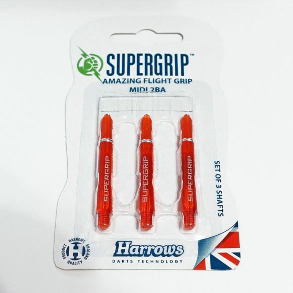 Tija darts Harrows Supergrip portocaliu, mediu