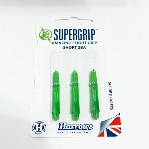 Tija darts Harrows Supergrip verde, scurt