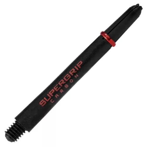 Tija darts Harrows Supergrip Carbon rosu lung, cu inel