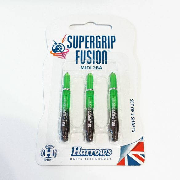 Tija darts Harrows Supergrip Fusion Negru/verde mediu