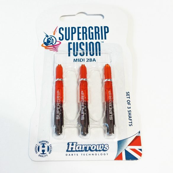 Tija darts Harrows Supergrip Fusion Negru/portocaliu mediu