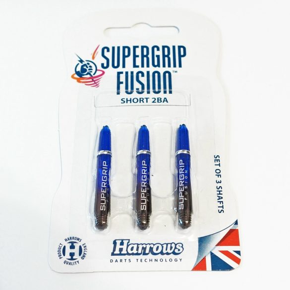 Tija darts Harrows Supergrip Fusion Negru/albastru, scurt