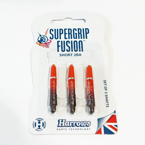 Tija darts Harrows Supergrip Fusion Negru/portocaliu, scurt