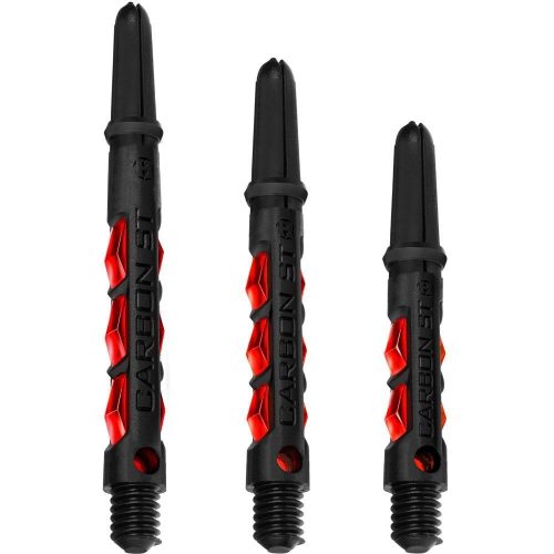 Tije Darts Harrows Carbon ST Rosu, Negru cu inel, mediu