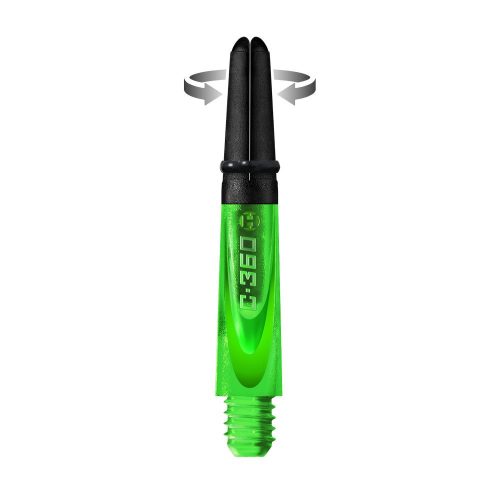 Tija Harrows Carbon 360 verde, scurt 33 mm, rotativ