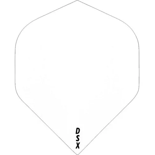 Fluturas darts Designa DSX100, alb No2 100 microni