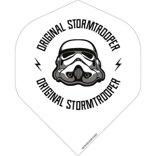 Fluturas Star Wars Original Stormtrooper logo alb, No2 100 microni